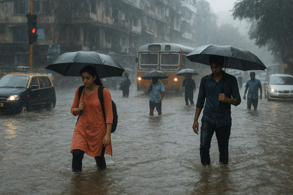 mumbai rains news भारी बारिश का कहर और रेड अलर्ट