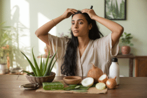Hair fall treatment at home