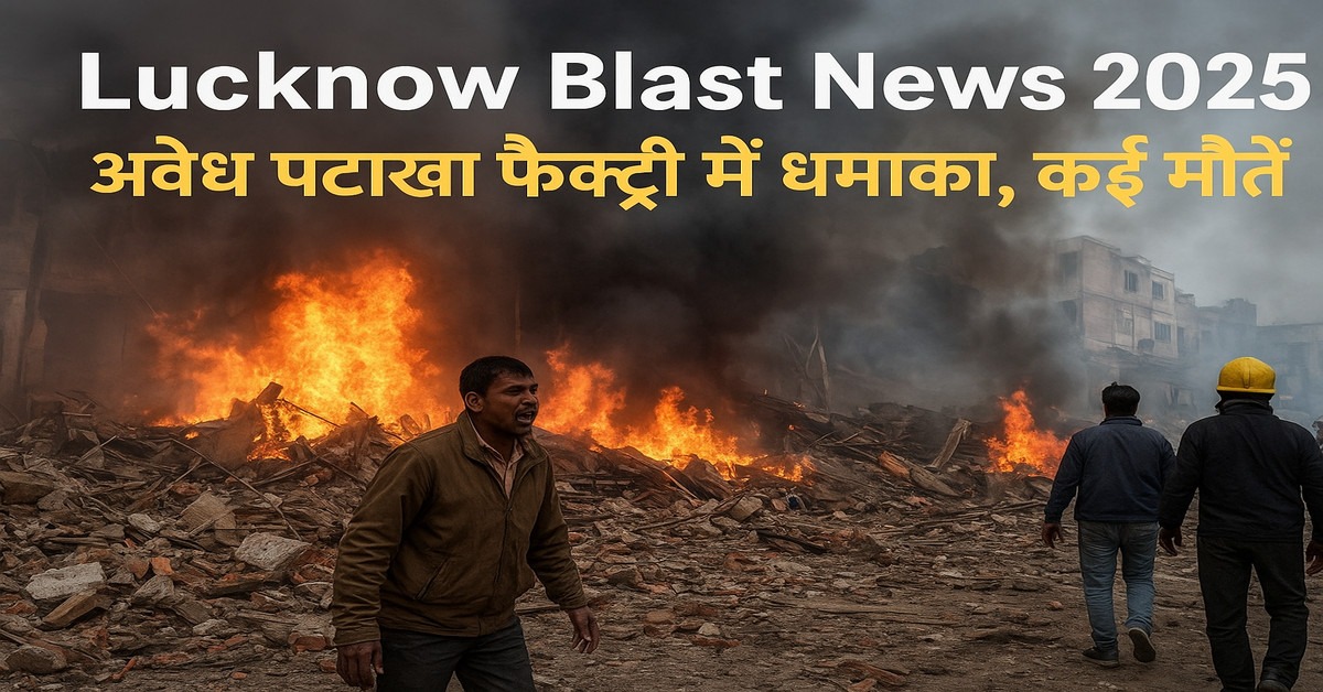 Lucknow Blast News 2025: अवैध पटाखा फैक्ट्री में धमाका, कई मौतें