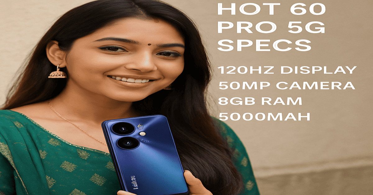 infinix hot 60 pro 5g specs– 50MP कैमरा और 5160mAh बैटरी के साथ जबरदस्त फीचर्स