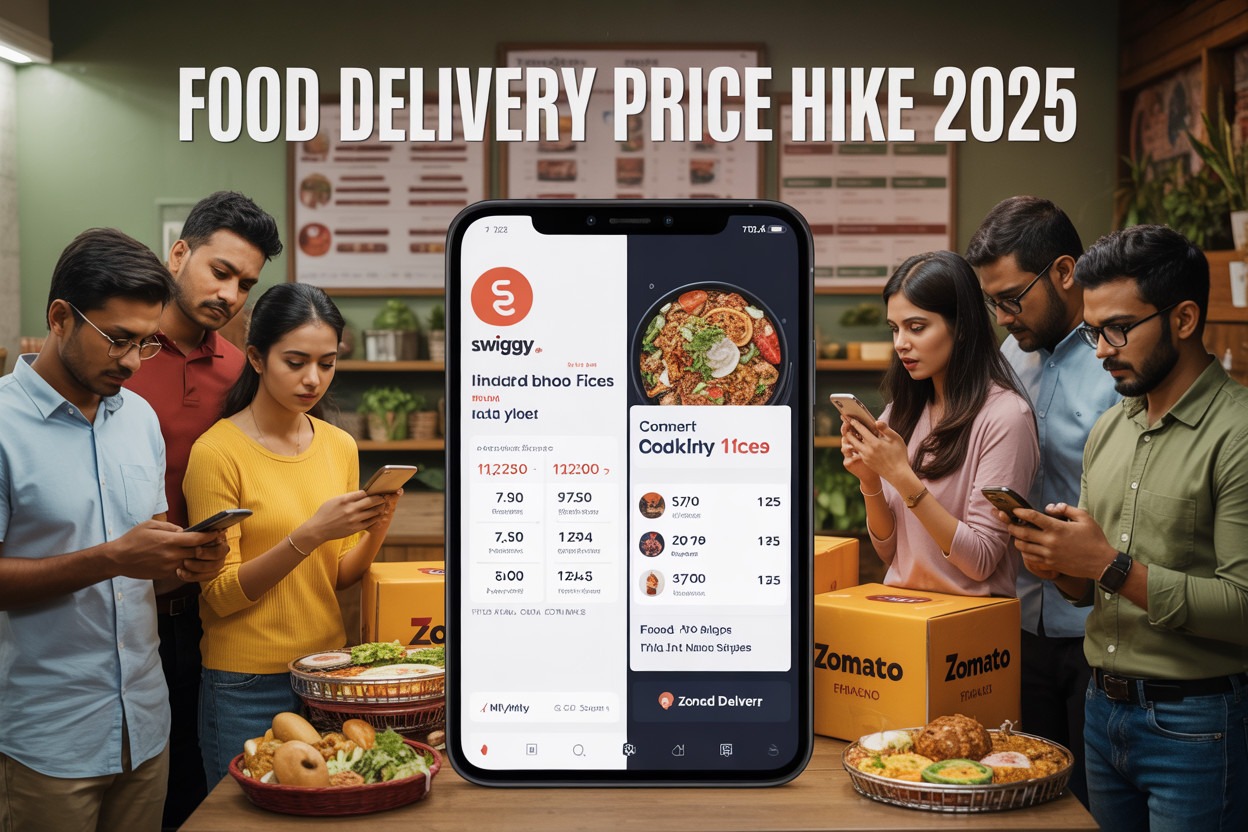 Swiggy और Zomato ने बढ़ाई फूड डिलीवरी कीमतें: ग्राहकों पर असर 2025