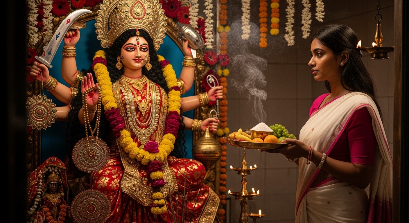 Day 2 – Mata Brahmacharini Puja