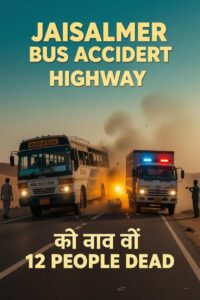 जैसलमेर बस हादसा: 20 लोगों की दर्दनाक मौत, भीषण अग्निकांड ने पूरे देश को झकझोर दिया